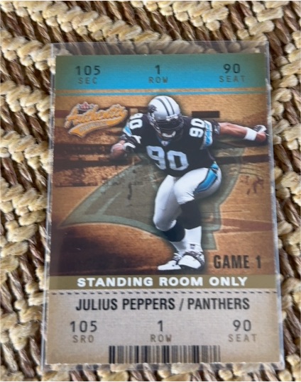 2003 Fleer Authentix #12 Julius Peppers — front