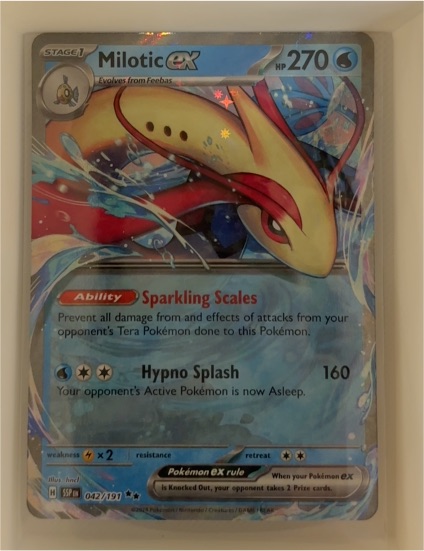 2022 Pokémon SV08: Surging Sparks #042 Milotic ex — front
