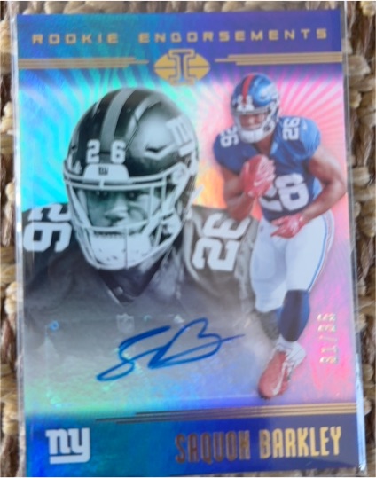 2018 Panini Illusions Rookie Endorsements #Saquon Barkley — front