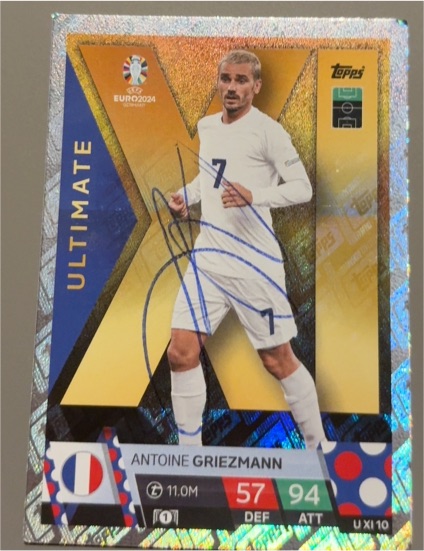 2024 Topps Match Attax Euro 2024 #UXI10 Antoine Griezmann Ultimate XI — front