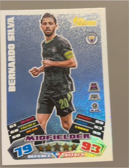 2025 Topps Match Attax #401 Bernardo Silva — front
