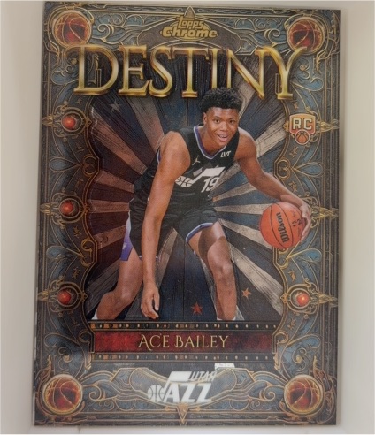2025-26 Topps Chrome #D-5 Ace Bailey Destiny Rookie — front