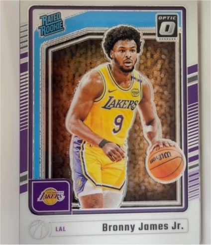 2024-25 Donruss Optic #282 Bronny James Jr. — front