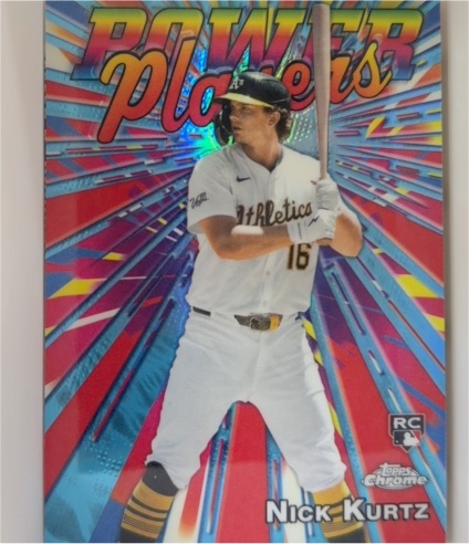 2025 Topps Chrome Update #PP-30 Nick Kurtz Power Players Rookie Card — front