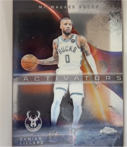 2025-26 Topps Chrome #AC-9 Damian Lillard Activators Milwaukee Bucks — front