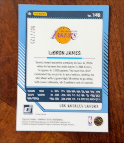 2024-25 Donruss #148 LeBron James — front