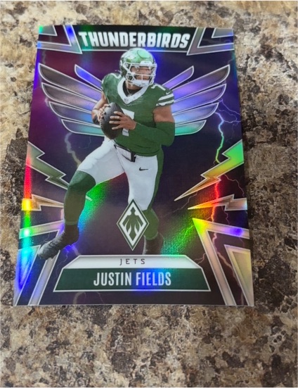 2025 Panini Phoenix #40 Justin Fields Silver Thunderbirds — front
