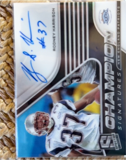 2021 Panini Spectra Champion Signatures #CS-RH Rodney Harrison — front