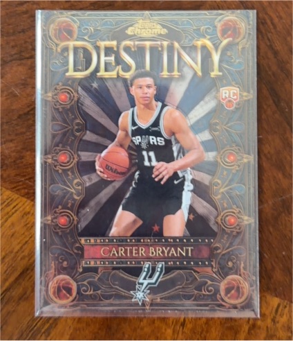 2025-26 Topps Chrome #D-12 Carter Bryant Destiny Rookie — front