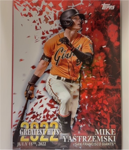 2023 Topps #22GH-20 Mike Yastrzemski 2022 Greatest Hits — front