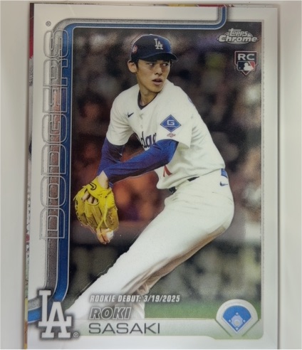2025 Topps Chrome Update #USC73 Roki Sasaki — front