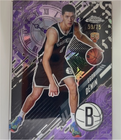 2025-26 Topps Chrome #GT-22 Egor Dëmin Go Time — front