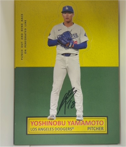 2025 Topps Archives 1964 Stand Ups #64SU-14 Yoshinobu Yamamoto — front