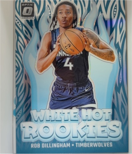 2024-25 Panini Donruss Optic #8 Rob Dillingham White Hot Rookies — front