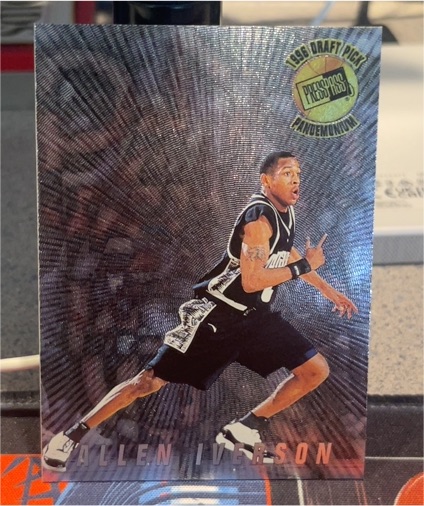 1996 Press Pass Pandemonium #PM7 Allen Iverson — front