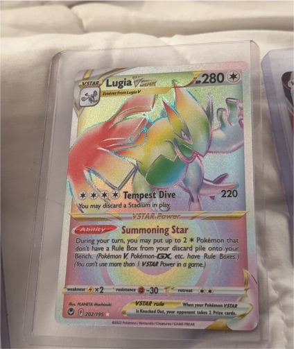 2023 Pokémon TCG Silver Tempest #202 Lugia VSTAR — front