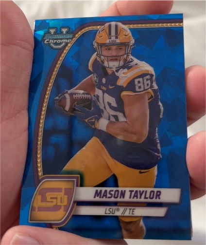 2024 Bowman Chrome University #128 Mason Taylor — front