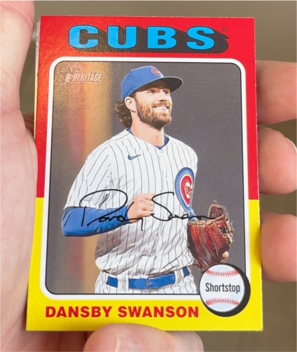 2024 Topps Heritage #457 Dansby Swanson — front