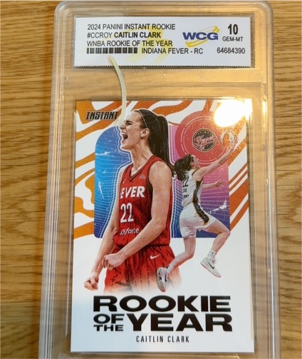 2024 Panini Instant Rookie of the Year #CCROY Caitlin Clark — front