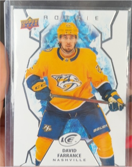 2021-22 Upper Deck Ice #115 David Farrance — front