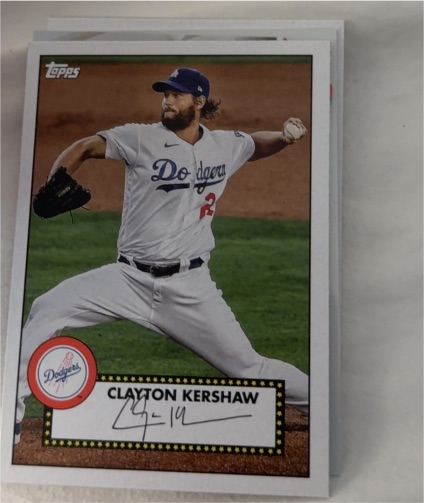 2021 Topps 1952 Redux #T52-40 Clayton Kershaw — front
