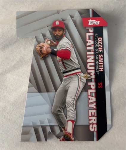2021 Topps Platinum Players Die-Cut #PDC-21 Ozzie Smith — front