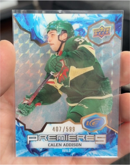 2021-22 Upper Deck Ice Premieres #215 Calen Addison — front