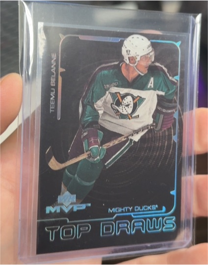 2000-01 Upper Deck MVP Top Draws #TD1 Teemu Selanne — front