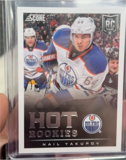 2013-14 Panini Score #650 Nail Yakupov Hot Rookies — front