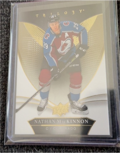 2018-19 Upper Deck Trilogy #30 Nathan MacKinnon — front