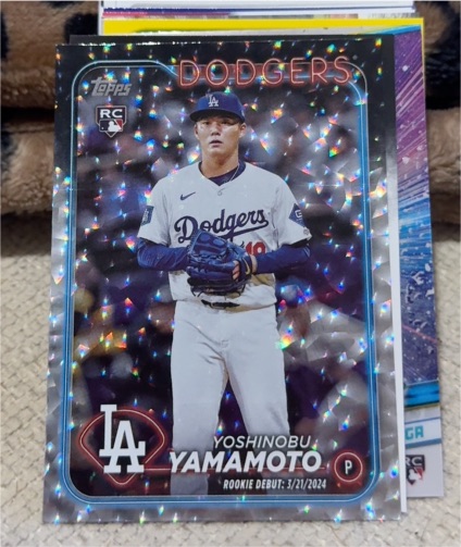 2024 Topps Update #US149 Yoshinobu Yamamoto Rookie Debut — front