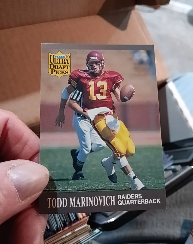 1991 Fleer Ultra Football Draft Picks #287 Todd Marinovich — front