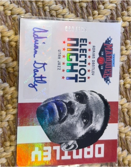 2013 Panini Marquee Election Night #EN-AD Adrian Dantley — front