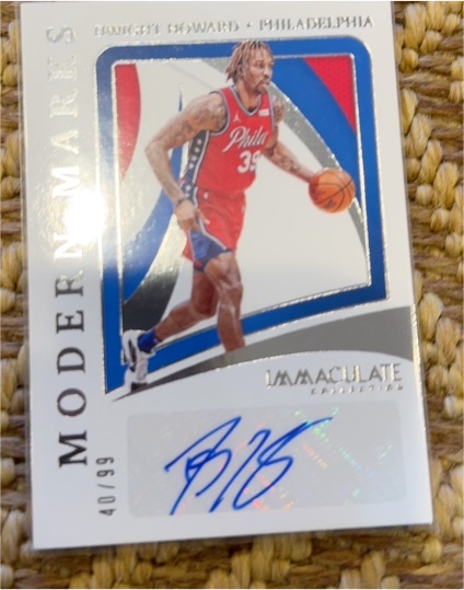 2020-21 Panini Immaculate Collection Modern Marks #MM-TMH Tobias Harris — front