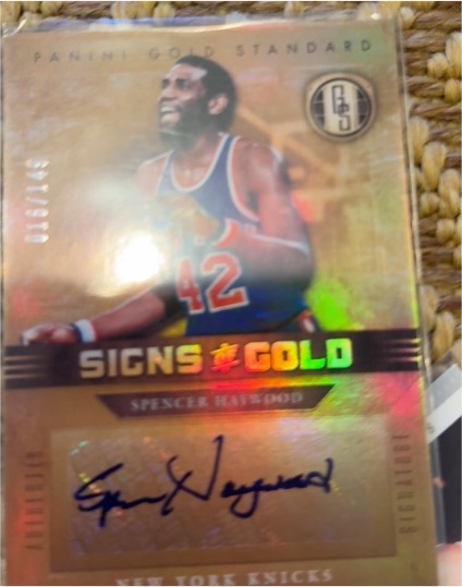 2012-13 Panini Gold Standard Signs of Gold #SG-42 Spencer Haywood — front