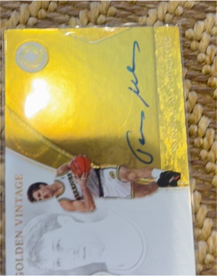 2018-19 Panini Opulence Golden Vintage #NVE Nick Van Exel Auto — front