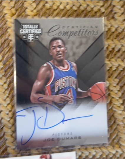 2015 Panini Totally Certified #3 Joe Dumars — front