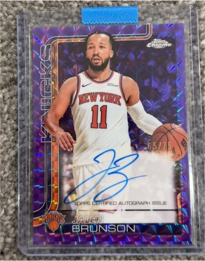 2025-26 Topps Chrome #101 Jalen Brunson — front
