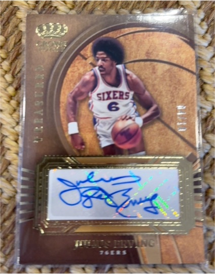 2023 Crown Royale Julius Erving Treasured Autograph #/10 — front