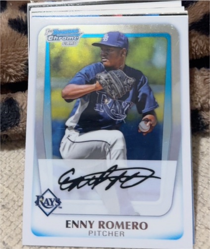 2011 Bowman Chrome #BCP192 Enny Romero — front