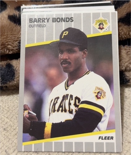 1989 Fleer #202 Barry Bonds — front