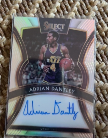 2019 Panini Select Signatures #SG-ADT Adrian Dantley — front