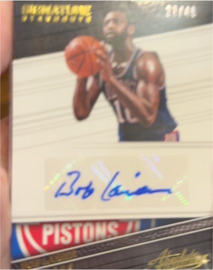 2023-24 Panini Select Signature Selections #SSS-BLA Bob Lanier — front