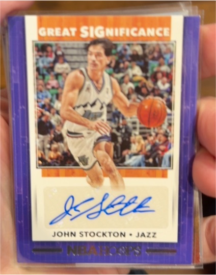 2019-20 Panini NBA Hoops Great Significance #GS-JS John Stockton — front