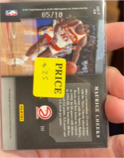 2021 Panini Instant Maurice Cheeks #10 — front