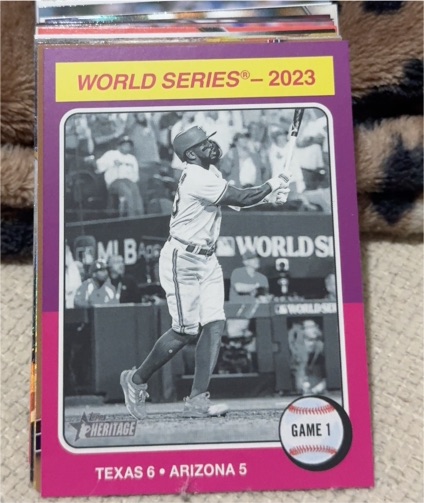 2024 Topps Heritage #461 Adolis Garcia — front
