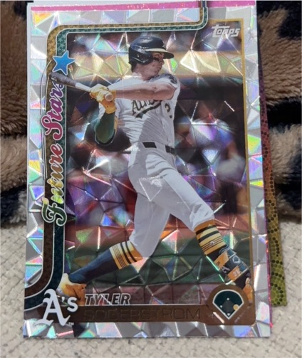2025 Topps Series 1 #72 Tyler Soderstrom Future Stars Diamante Foil — front