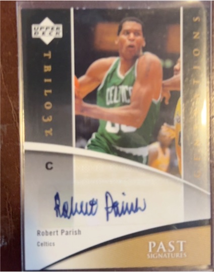 2006 Upper Deck Trilogy Past Signatures #Robert Parish — front