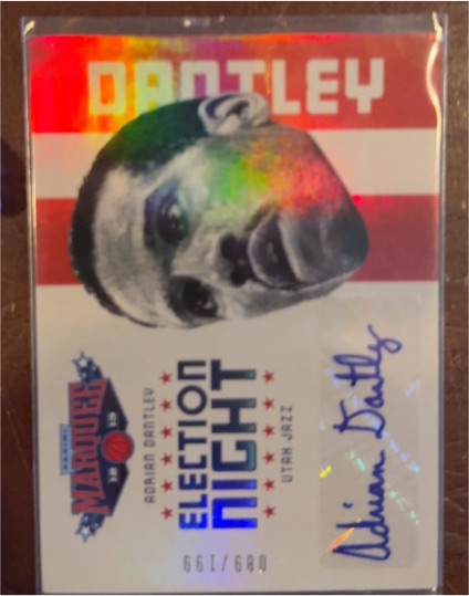 2012-13 Panini Marquee Election Night Autographs #18 Adrian Dantley — front