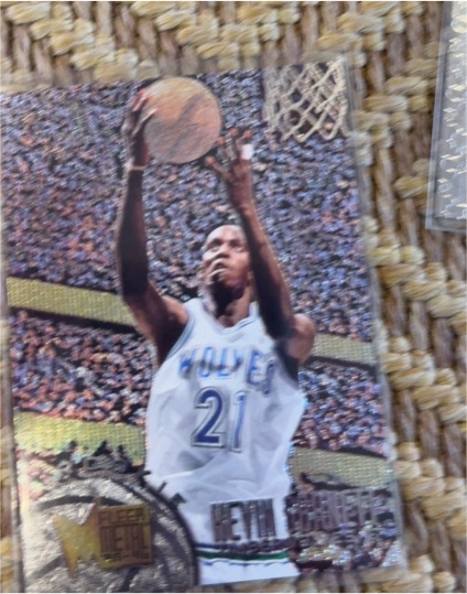 1995-96 Fleer Metal #167 Kevin Garnett Rookie — front